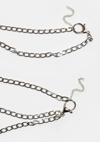 Metal Goddess Thigh Chain Set
