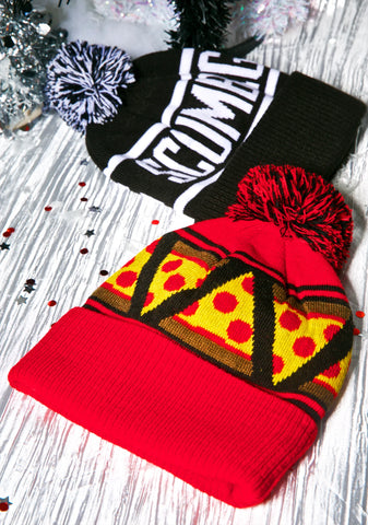 Pizza Knit Beanie