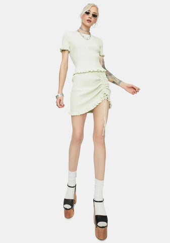 Owe Me Nothing Ribbed Mini Skirt