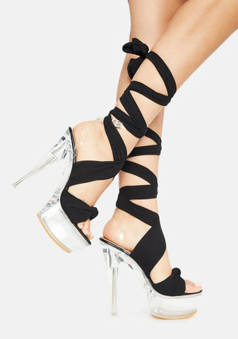 Luxury Life Strappy Platform Heels