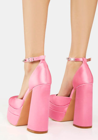 Stuck On You Platform Heels