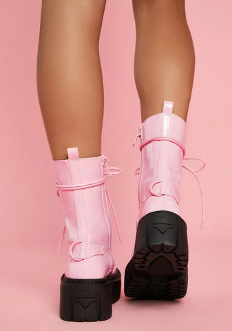 Sweet Everyone's A Critic Combat Boots