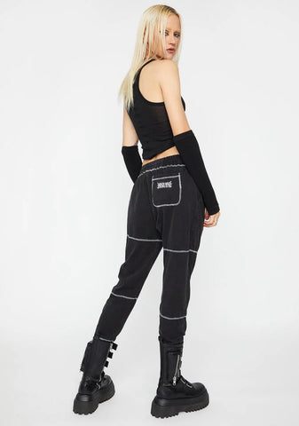 Reverb Unisex Contrast Stitch Joggers