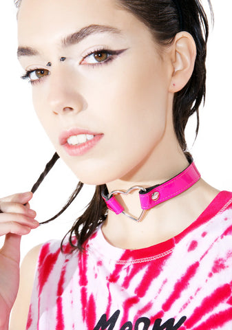 Charm Heart O-Ring Choker