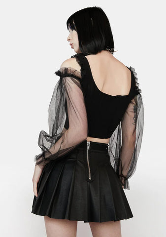 Bewitching Gossamer Views Organza Corset Top