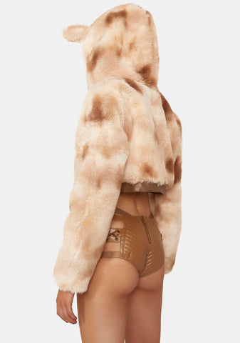 Bear In Mind Faux Fur Jacket