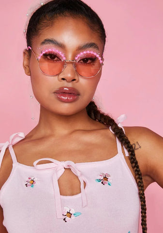 Beautiful Confessions Circle Sunglasses