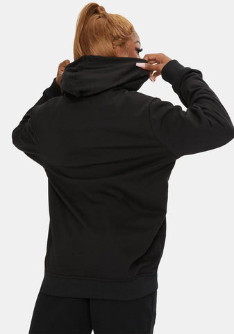 Malcolm X Embroidered Portrait Graphic Hoodie