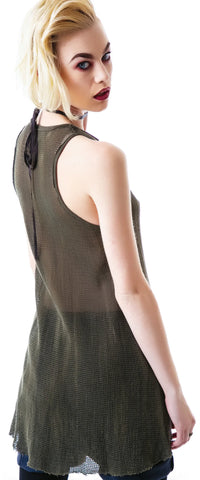 Industrial Mesh Tank - Black