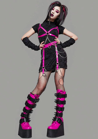 Candy Pleasure Reaper Bondage Garter Belt