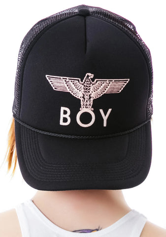BOY Eagle Emblem Classic Trucker Cap