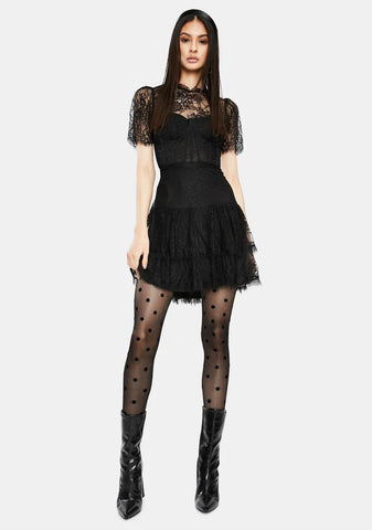 Leilani Lace Bustier Mini Dress