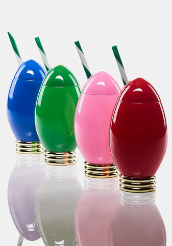 Set Of 4 Minglin' Mini Holiday Light Cups