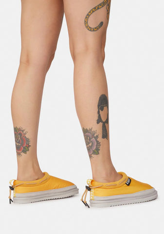 Yellow & White 222 Banda Mules