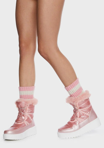 Atypical Weekend Faux Fur Boots