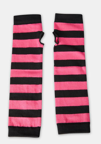 Season Of The Witch Striped Gloves