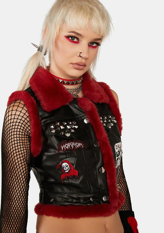 Mortal Dilemma Vegan Leather Vest