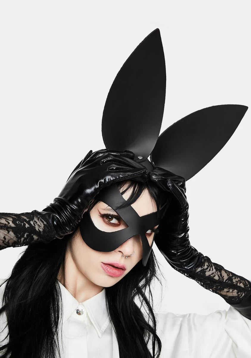 Studded Bunny Ears Eye Mask