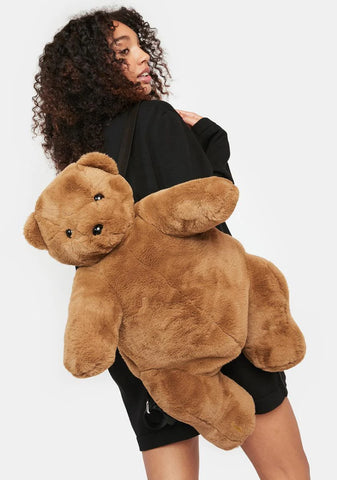 Chocolate Mister Snuggles Bear Backpack