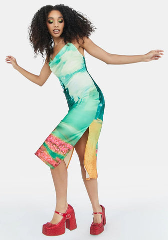 City Of Emeralds Midi Dress