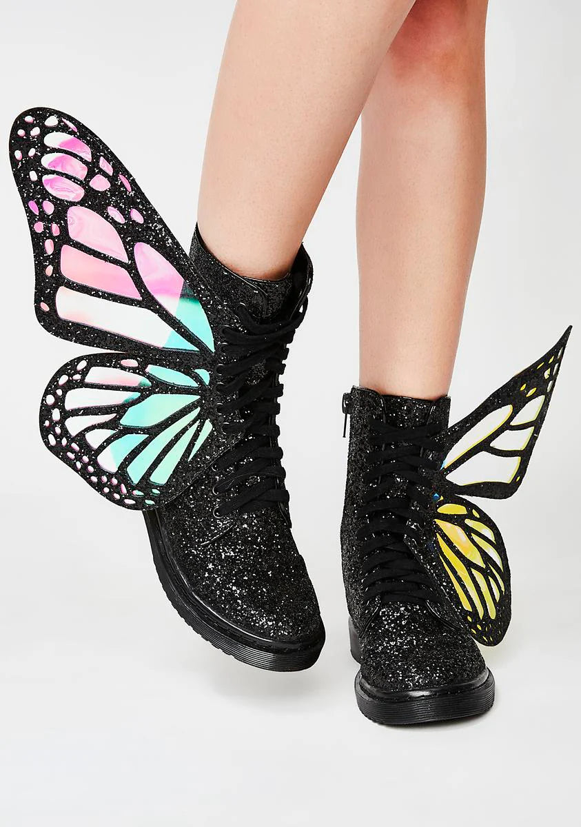 Metamorphic Glitter Boots