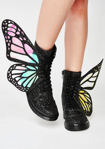 Metamorphic Glitter Boots