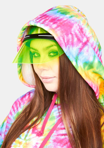 Lime Go Viral Clear Visor Cap