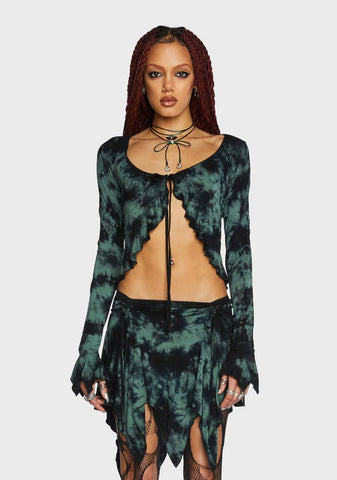 Reading Palms Long Sleeve Top