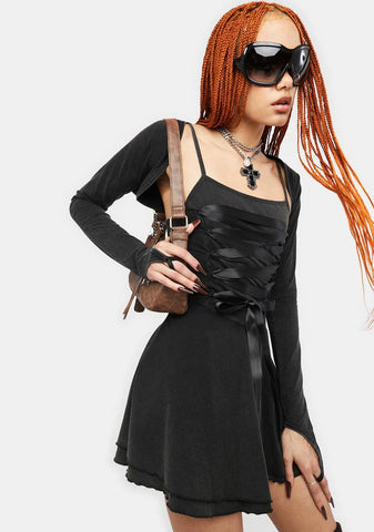 Midnight Spells Mini Dress Set