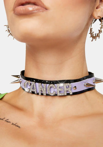 Trust The Vibes Spike Choker