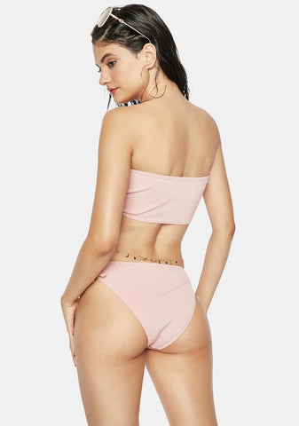 Rose Water Ruched Bikini Set