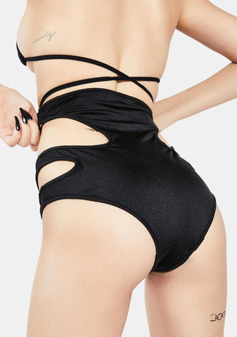 High Waist Cut Out Shorts