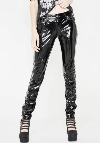 Vinyl Skinny Pants