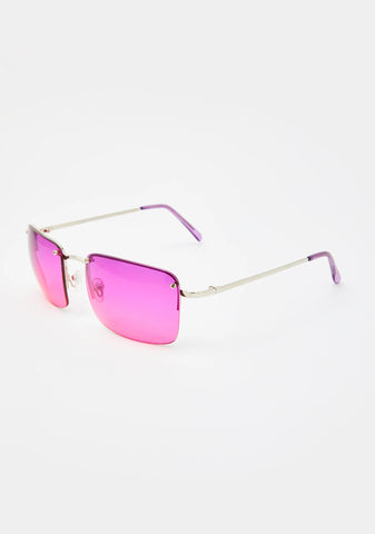 Purple Pink Sweet Fire Tinted Sunglasses