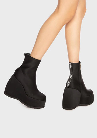 Roxanne Wedge Ankle Boots