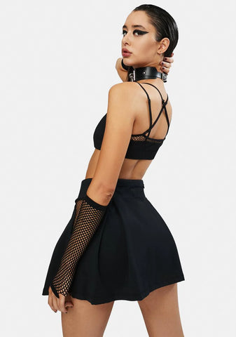 Serve It Up Fishnet Tennis Skirt