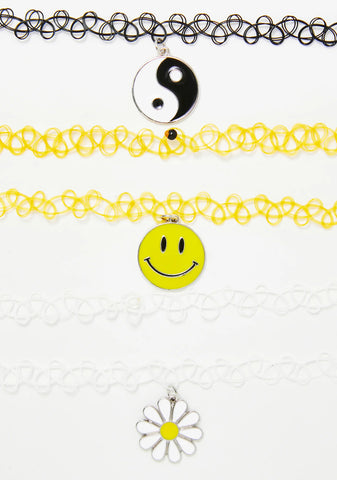 Sunshine Tripster Tattoo Choker Set