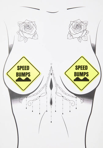 Yellow UV Speed Bump Pasties