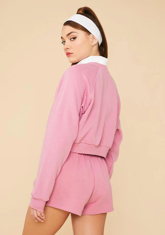 Orchid Calling Crazy Elastic Waist Shorts