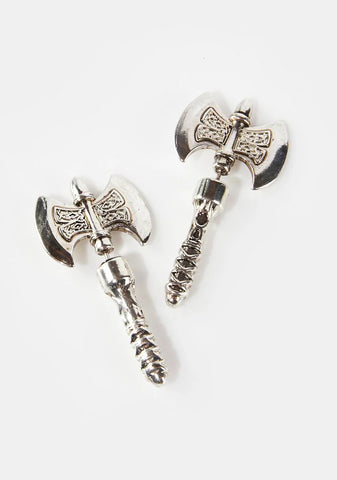 Compression Axe Earrings