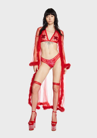 Change Of Pace Crotchless Thong