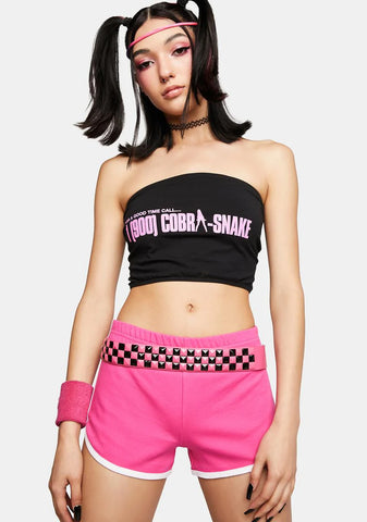 Pink Dolphin Booty Shorts