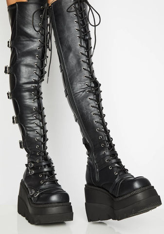 Shaker-350 Platform Over-The-Knee Boots