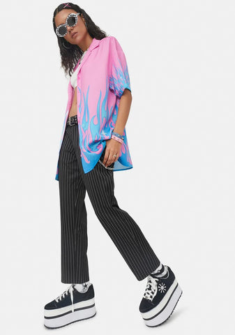 Bottom Line Pinstripe Crop Pants