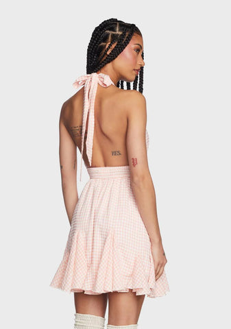 Sweet Making Plans Gingham Dress