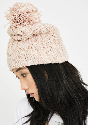 Bae Barely Makin' It Pom Pom Beanie