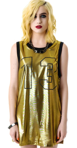 Unlucky 13 Jersey Tank - Silver