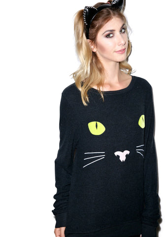 Black Cat Baggy Beach Jumper