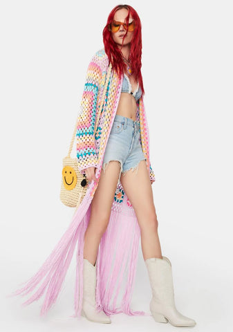 Dreamy Be The Change Crochet Duster