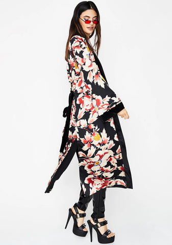 Mini Vacay Floral Kimono